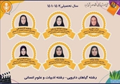 برگزیدگان چهارمین دوره جشنواره مسابقات علمی پژوهشی پژوهش سراها ((راهیابی به مرحله استانی))